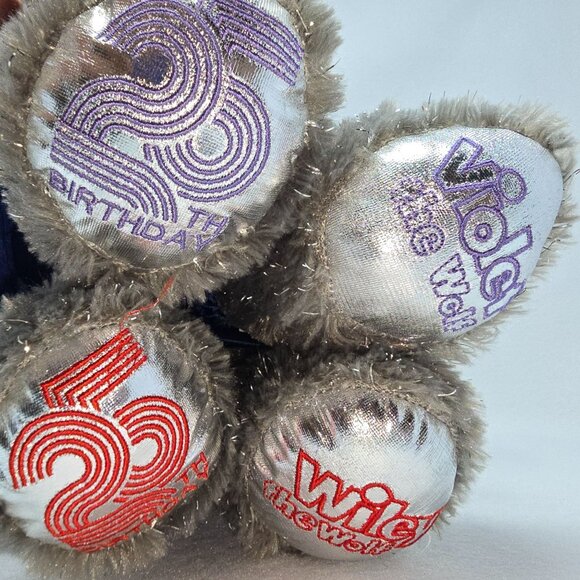 Build-A-Bear GWL Wiley & Violet 25th Great Wolf Plush Pair 16" Cheerleader - Picture 8 of 12